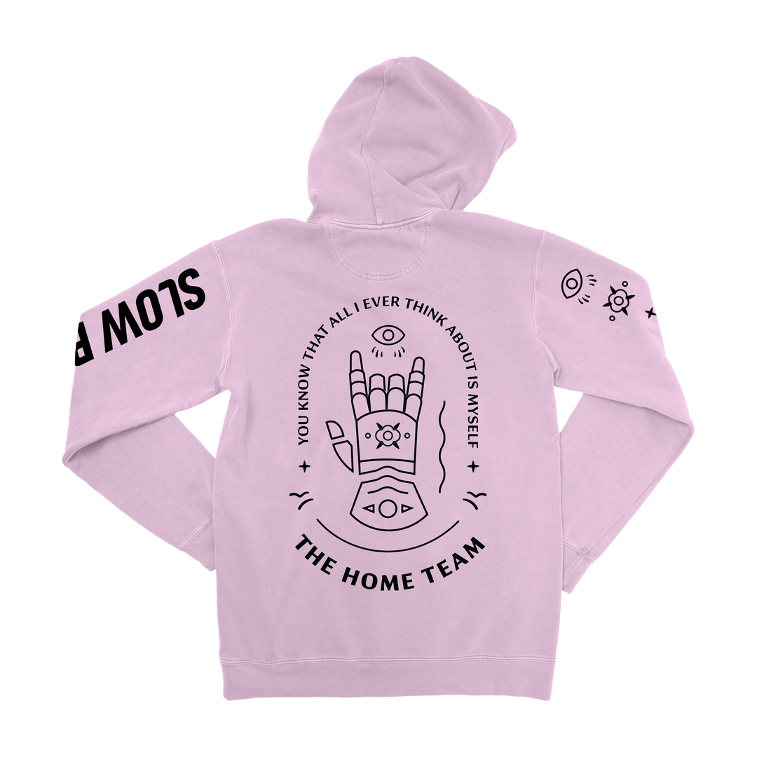 Slow Bloom Pink Hoodie